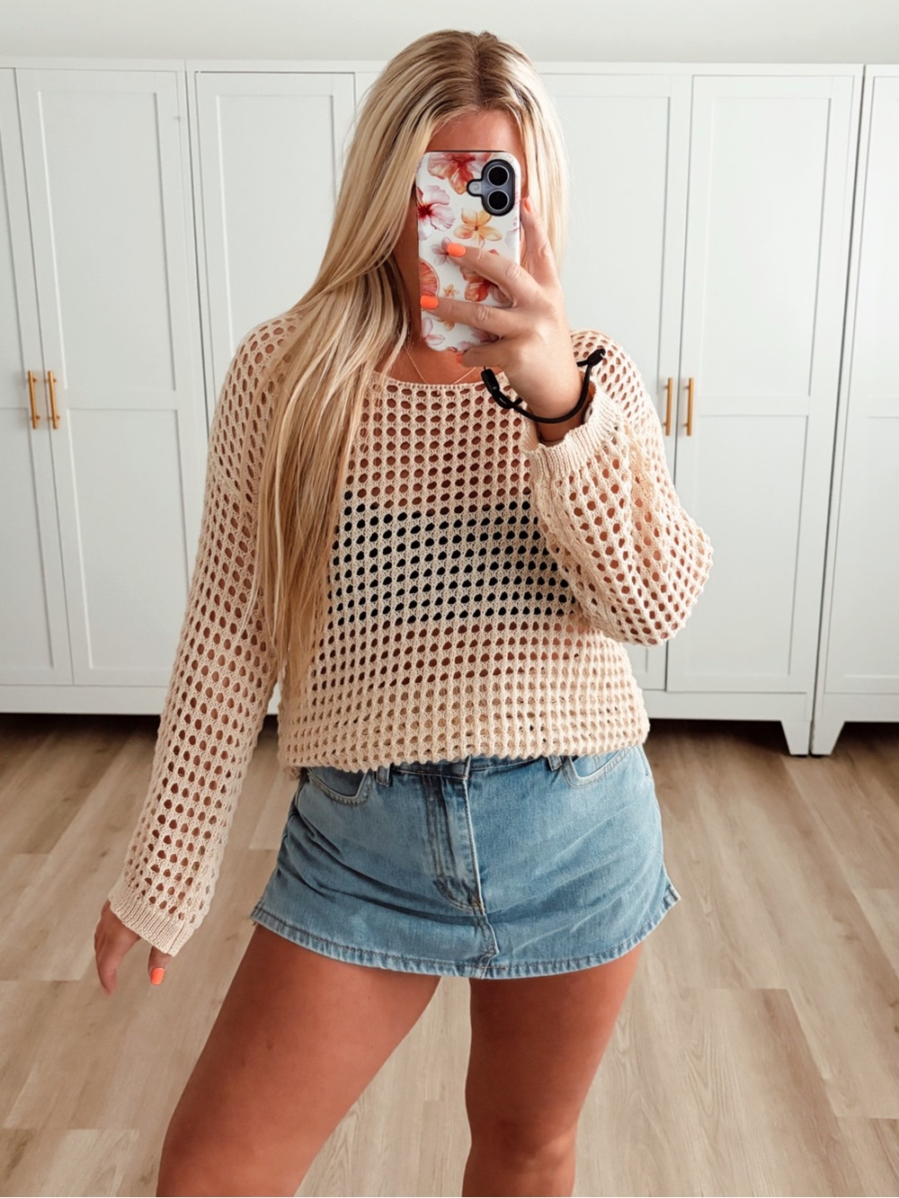 🆕 NWT Cream Knit Beachy Boho Long Sleeve Sweater